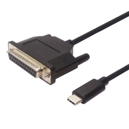 PremiumCord Převodník USB-C na paralelní port Canon 25 pin, délka 1,5m