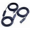 PremiumCord USB 3.0 repeater a prodlužovací kabel A/M-A/F 15m