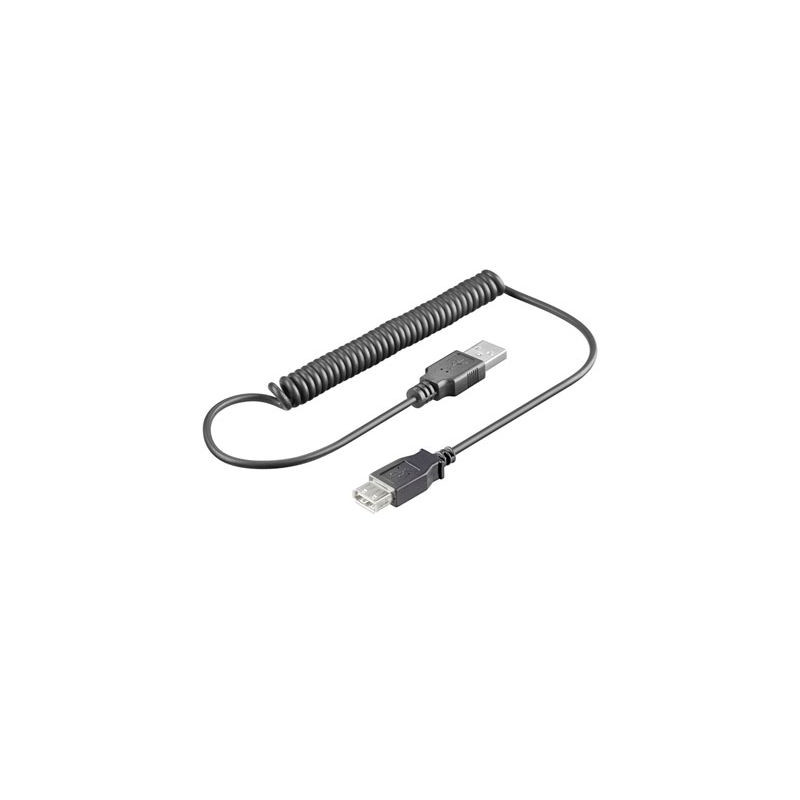 PremiumCord USB 2.0 kabel prodlužovací kroucený, A-A, 50cm až 150cm