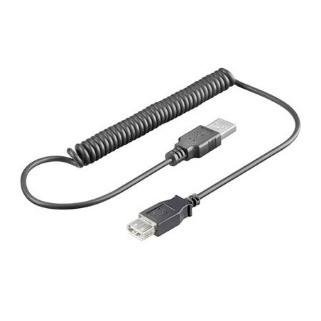 PremiumCord USB 2.0 kabel prodlužovací kroucený, A-A, 50cm až 150cm