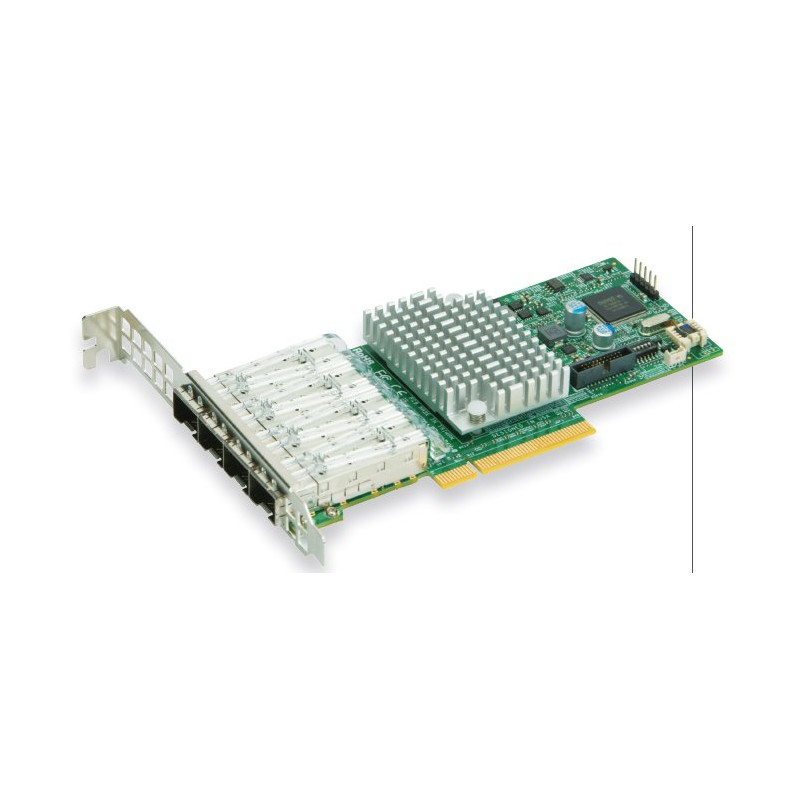 SUPERMICRO AOC-STG-I4S Quad SFP+ 10Gb/s, PCI-E 3.0 8x (8GT/s) Card, LP