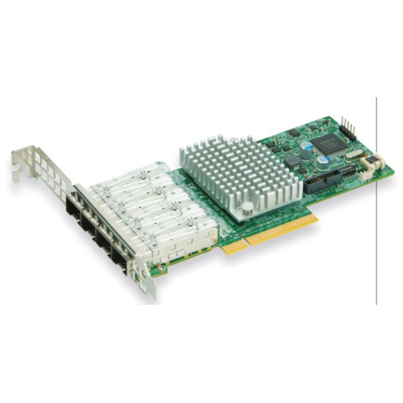 SUPERMICRO AOC-STG-I4S Quad SFP+ 10Gb/s, PCI-E 3.0 8x (8GT/s) Card, LP