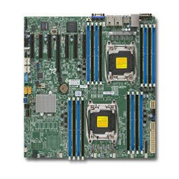SUPERMICRO MB 2xLGA2011-3, iC612 16x DDR4 ECC R,10xSATA3 (PCI-E 3.0/2,4,1(x16,x8,x4),2x 1GbE LAN,IPMI