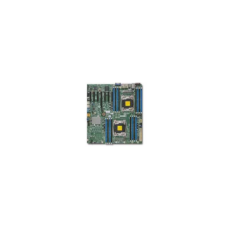SUPERMICRO MB 2xLGA2011-3, iC612 16x DDR4 ECC R,10xSATA3 (PCI-E 3.0/2,4,1(x16,x8,x4),2x 1GbE LAN,IPMI