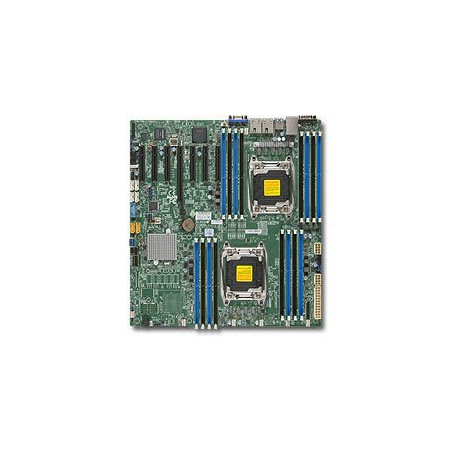 SUPERMICRO MB 2xLGA2011-3, iC612 16x DDR4 ECC R,10xSATA3 (PCI-E 3.0/2,4,1(x16,x8,x4),2x 1GbE LAN,IPMI