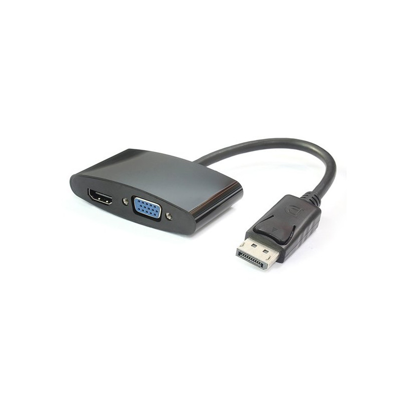 PremiumCord adaptér DisplayPort - HDMI + VGA , FULL HD 1080p, 4K*2K@30Hz