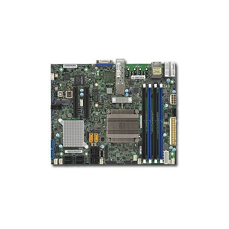 SUPERMICRO FlexATX MB Xeon D-1518 (4-core), 4x DDR4 ECC DIMM,6xSATA,16xSAS3,2x PCI-E 3.0 x8, 2x10Gb SFP+ LAN,IPMI