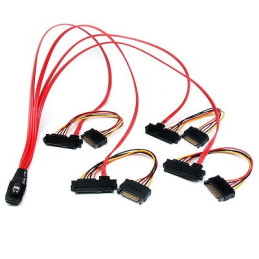 ARECA cable mini SAS 4i (SFF-8087) to 4x SAS (SFF-8482) 75cm