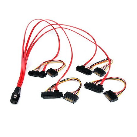 ARECA cable mini SAS 4i (SFF-8087) to 4x SAS (SFF-8482) 75cm