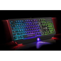 CONNECT IT BATTLE RNBW klávesnice pro hráče, ČERNO-ČERVENÁ