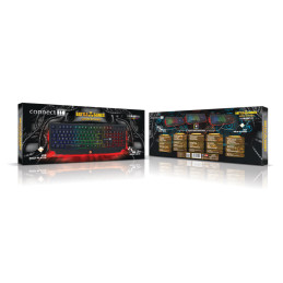 CONNECT IT BATTLE RNBW klávesnice pro hráče, ČERNO-ČERVENÁ