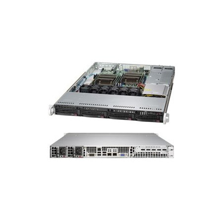 SUPERMICRO 1U chassis 4x 3,5" HS SAS/SATA, 2x700W (80PLUS Platinum)