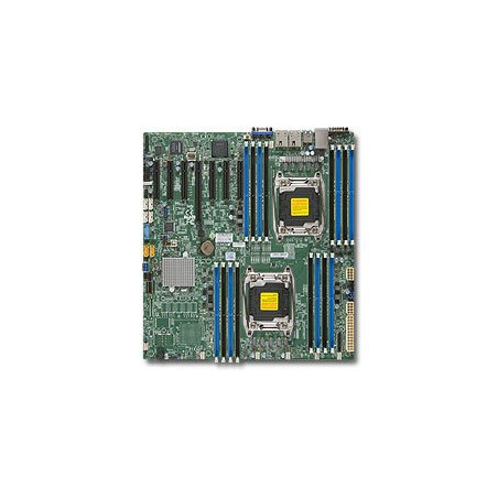 SUPERMICRO MB 2xLGA2011-3, iC612 16x DDR4 ECC R,10xSATA3 (PCI-E 3.0/2,4,1(x16,x8,x4),2x 10GbE LAN,IPMI