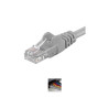 PremiumCord Patch kabel UTP RJ45-RJ45 CAT6 0.5m šedá
