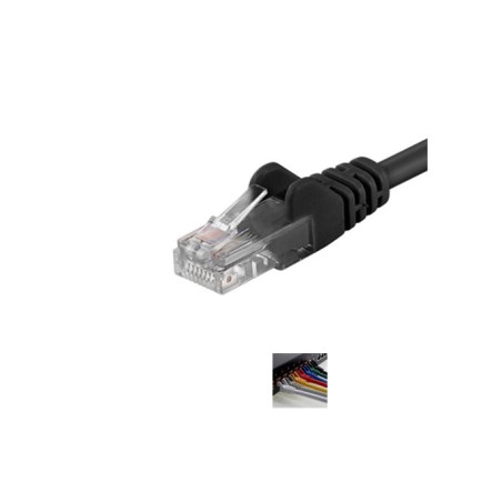 PremiumCord Patch kabel UTP RJ45-RJ45 level 5e 0.25m černá