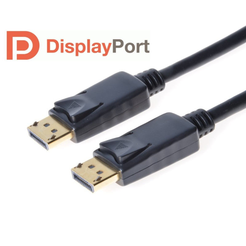 PremiumCord DisplayPort 1.2 přípojný kabel M/M, zlacené konektory, 1,5m