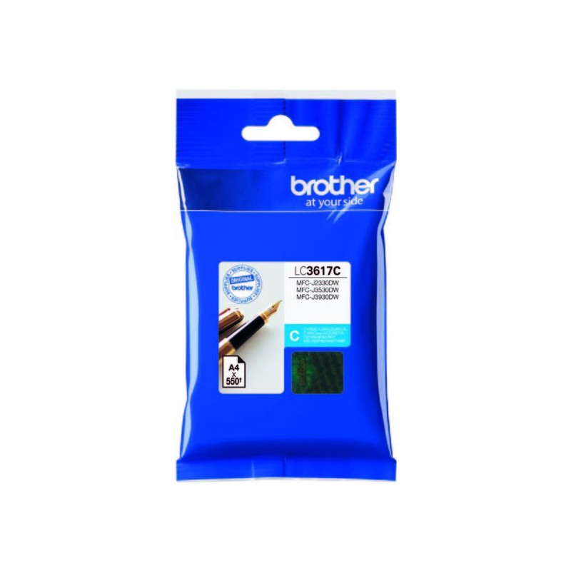 Brother LC-3617C, cartridge azure (550 str.)