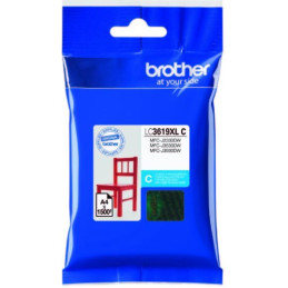 Brother LC-3619XLC, cartridge azure (1 500 str.)
