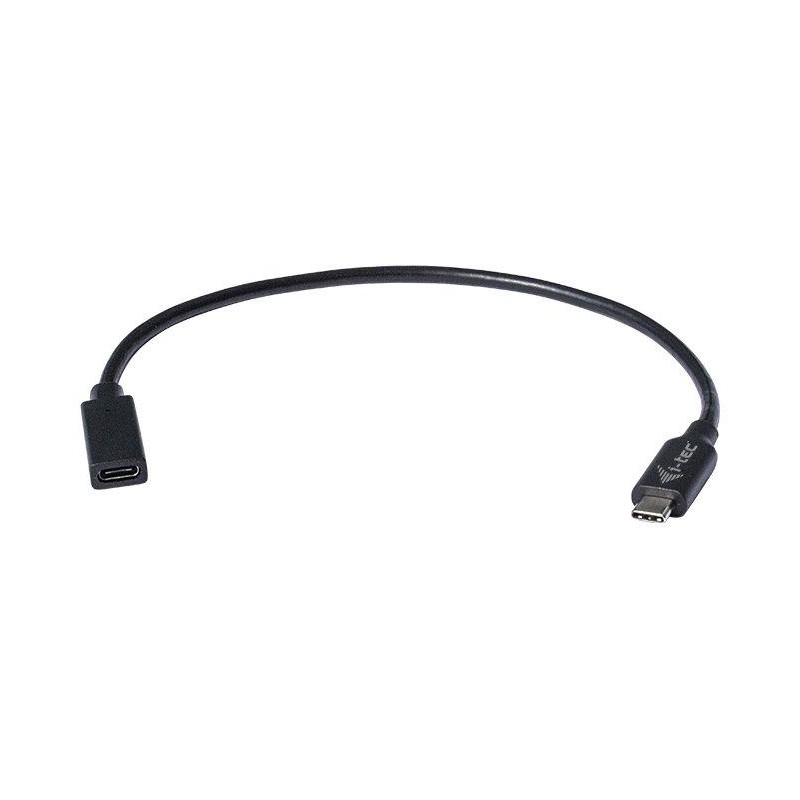 I-tec prodlužovací kabel USB 3.1 (Type-C)/ přenos obrazu až 4K / 60 Hz/ černý/ 30cm