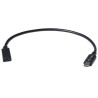 I-tec prodlužovací kabel USB 3.1 (Type-C)/ přenos obrazu až 4K / 60 Hz/ černý/ 30cm