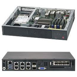SUPERMICRO Micro 1U mini ITX chassis 2x 2,5" int. HDD, bez zdroje