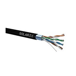 Solarix Instalační kabel CAT5E FTP PE Fca venkovní 305m/box SXKD-5E-FTP-PE