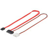 Premiumcord Kabel pro připojení disků s rozhraním Micro SATA (např. 4,6 cm / 1,8 "pevné disky) 1.5 GBits / 3 GBits