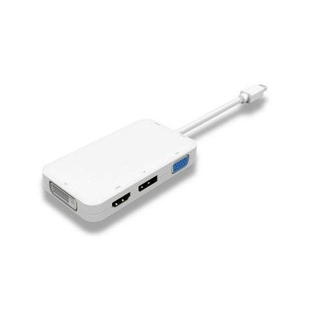 PremiumCord adaptér mini DisplayPort - DP + HDMI + DVI + VGA , 1080p, 4K*2K