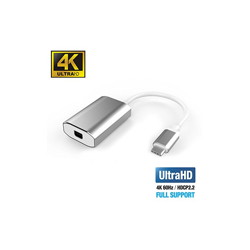PremiumCord Adaptér USB-C na mini DisplayPort, rozlišení 4K*2K@60Hz