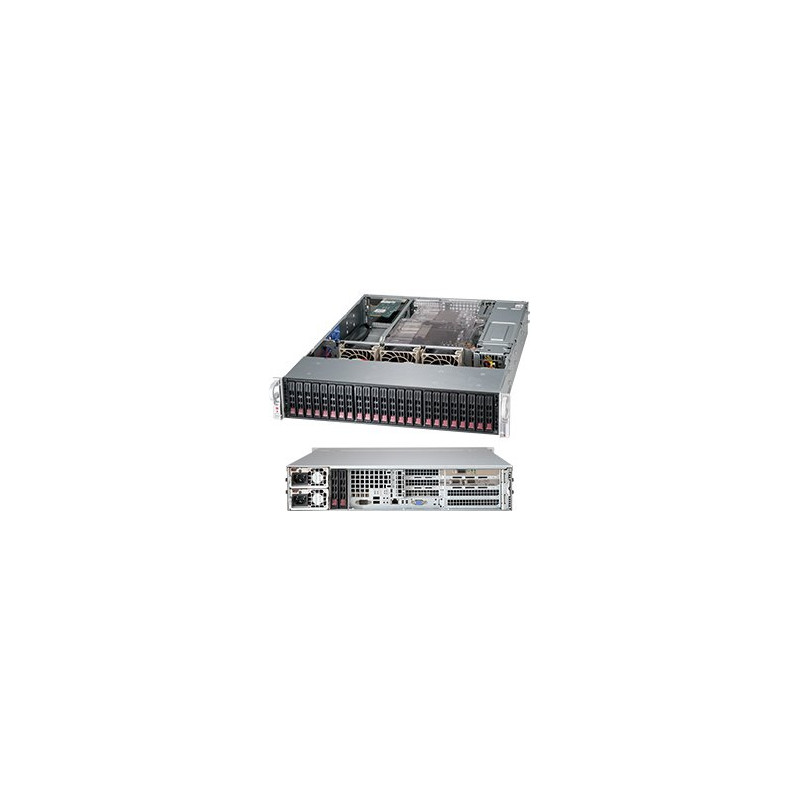 SUPERMICRO 2U chassis 24x 2,5" HS SAS/SATA (dual SAS3 Expander - SFF 8643), 2x920W (80PLUS platinum), WIO
