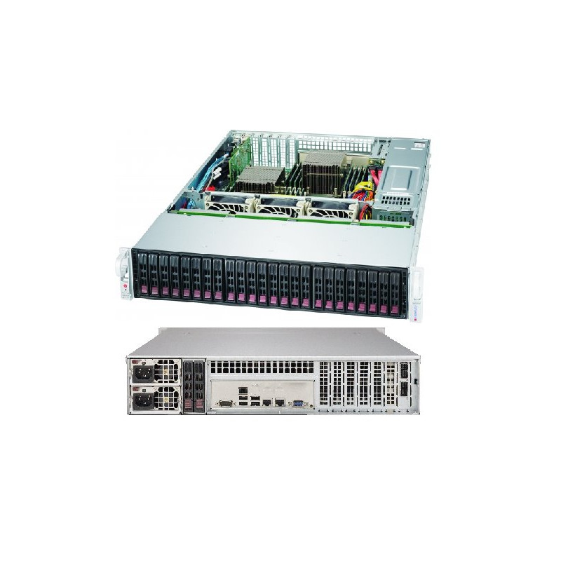 SUPERMICRO 2U chassis 24x 2,5" HS SAS/SATA (Dual SAS3 Expander - SFF 8643), 2x920W (80PLUS platinum)