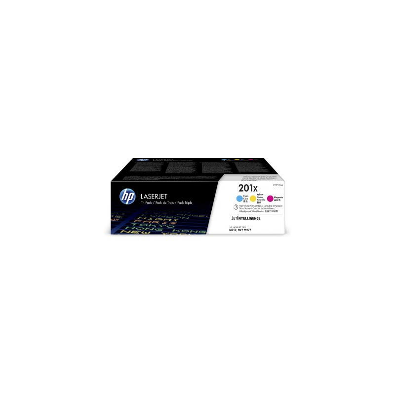 HP Toner 201X LaserJet 3-pack CMY (CF401X-CF403X)
