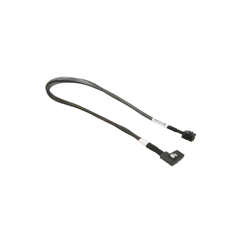 Supermicro Internal Straight MiniSAS HD SFF-8643 to Right Angle MiniSAS 55cm Cable
