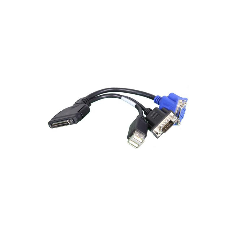 SUPERMICRO 11.5CM KVM/SUVI 36 PIN TO 9 PIN/15 PIN 2USB, 30/28AWG