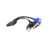 SUPERMICRO 11.5CM KVM/SUVI 36 PIN TO 9 PIN/15 PIN 2USB, 30/28AWG