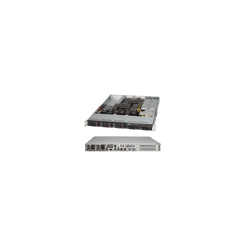 SUPERMICRO 1U chassis for X11, 8x 2,5" HS SAS/SATA, 2x700/750W, WIO
