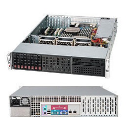 SUPERMICRO 2U chassis 8x 2,5" HS SAS/SATA, 1x 5,25", 600W