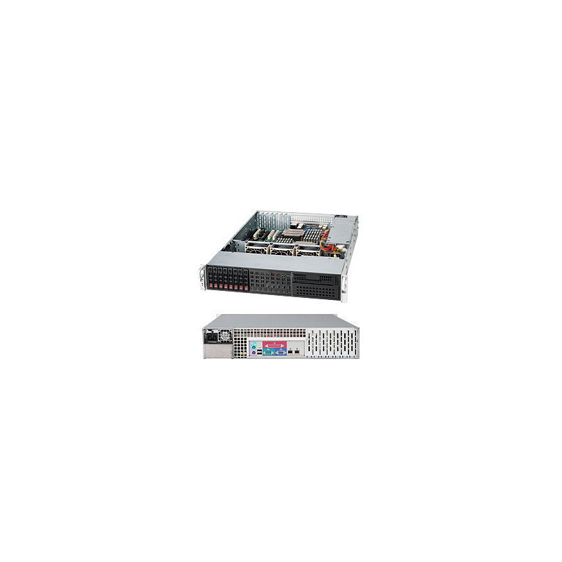 SUPERMICRO 2U chassis 8x 2,5" HS SAS/SATA, 1x 5,25", 600W