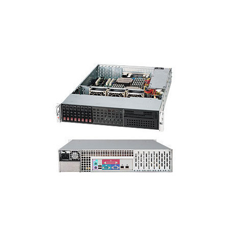 SUPERMICRO 2U chassis 8x 2,5" HS SAS/SATA, 1x 5,25", 600W