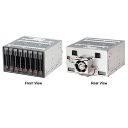 SUPERMICRO Mobile Rack M28SACB - 8x 2,5" hotswap do 2x 5,25" pozice (2x 8643), fan, pro CSE-743/745/747/748/842/835