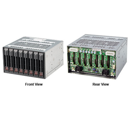 SUPERMICRO Mobile Rack M28SACB - 8x 2,5" hotswap do 2x 5,25" pozice (2x 8643), pro CSE-743/745/747/748/842/835