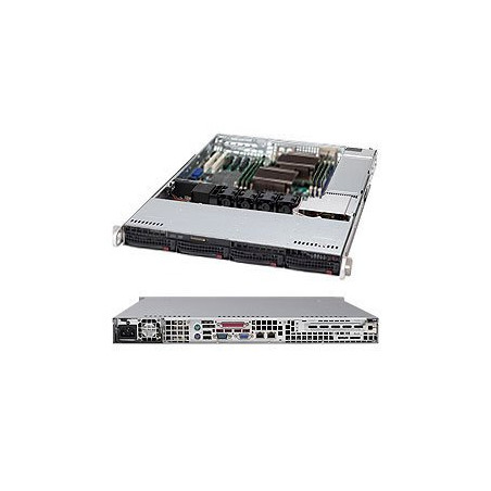 SUPERMICRO 1U chassis 4x 3,5" HS SAS3/SATA, 600W (80PLUS Platinum)