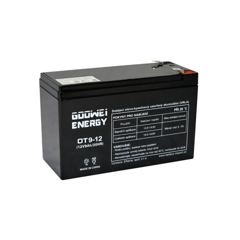 GOOWEI ENERGY Pb záložní akumulátor VRLA AGM 12V/9Ah (OT9-12)