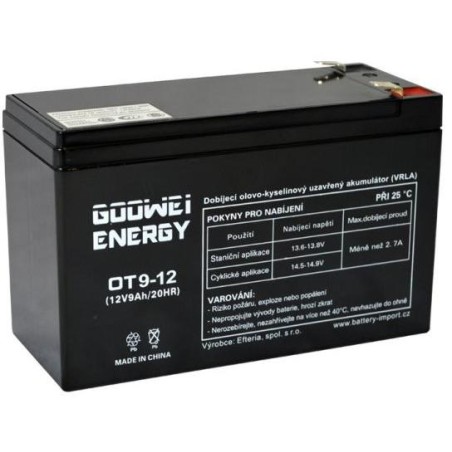 GOOWEI ENERGY Pb záložní akumulátor VRLA AGM 12V/9Ah (OT9-12)