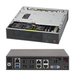 SUPERMICRO mini server 1x FCBGA Xeon D-1528 (6C/12T), 4x DDR4 ECC, M.2, 2x 10Gb + 2x 1Gb LAN, IPMI, 60W PSU