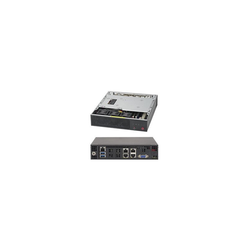 SUPERMICRO mini server 1x FCBGA Xeon D-1528 (6C/12T), 4x DDR4 ECC, M.2, 2x 10Gb + 2x 1Gb LAN, IPMI, 60W PSU