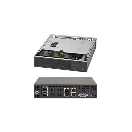 SUPERMICRO mini server 1x FCBGA Xeon D-1528 (6C/12T), 4x DDR4 ECC, M.2, 2x 10Gb + 2x 1Gb LAN, IPMI, 60W PSU
