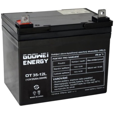 GOOWEI ENERGY Pb záložní akumulátor VRLA GEL 12V/35Ah (OTL35-12)
