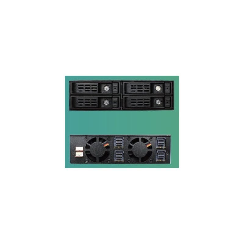 Jou Jye Backplane NVMe 4x 2,5"HDD do 5,25" (4x SFF-8643)