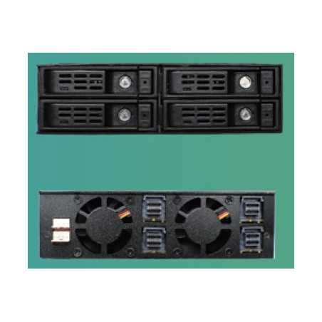 Jou Jye Backplane NVMe 4x 2,5"HDD do 5,25" (4x SFF-8643)